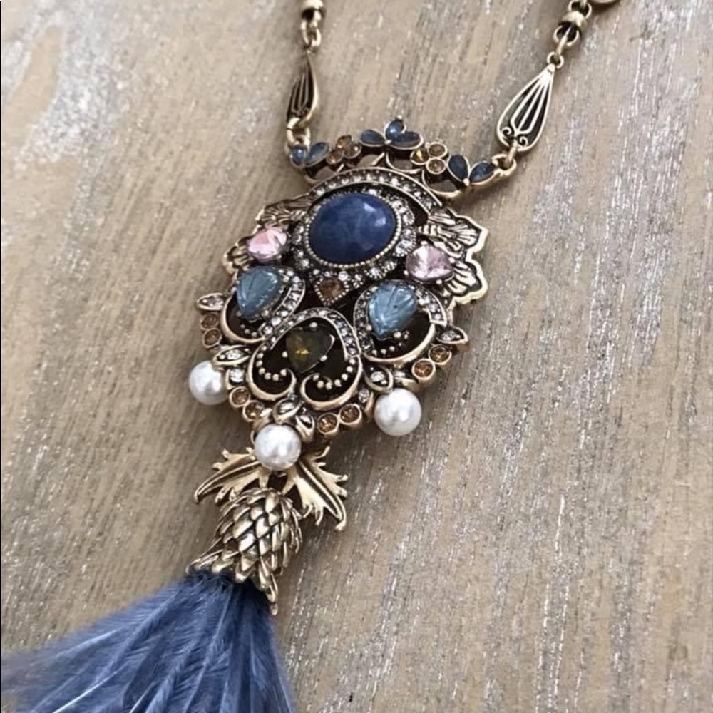 Royal Thistle necklace and earrings